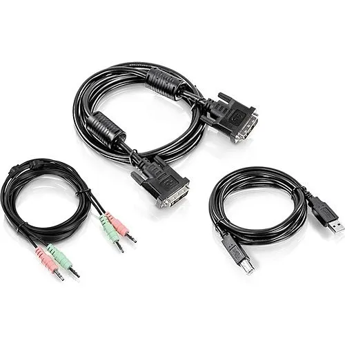 TRENDnet TK-CD06 6 FT DVI-I USB and Audio KVM Cable Kit