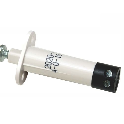 GRI PBF-2020-T 3/8" Diameter Push Button Plunger Switch with Flange and Terminals, 10W, 200VDC, 0.50A, Closed Loop, N/O, A, White