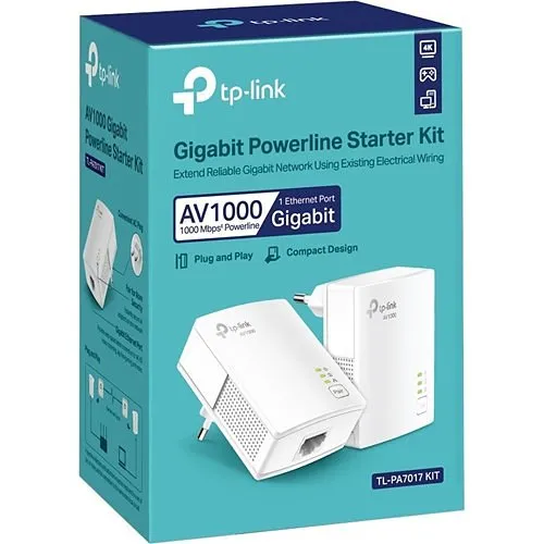 TP-Link TL-PA7017 KIT AV1000 Gigabit Powerline Starter Kit