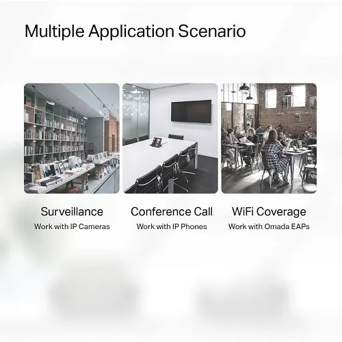 TP-Link TL-SF1009P 9-Port 10/100Mbps Desktop Switch with 8-Port PoE+