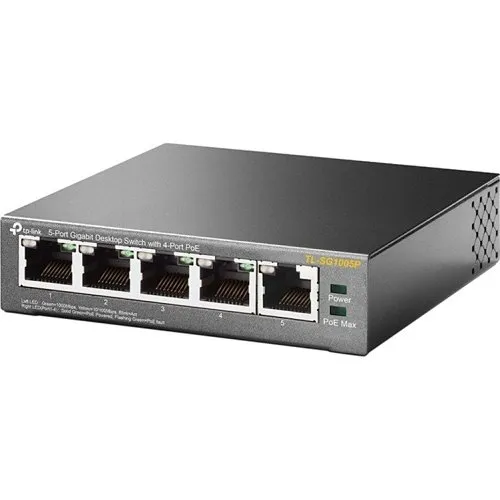 TP-Link TL-SG1005P 5-Port Gigabit Desktop Switch with 4-Port PoE