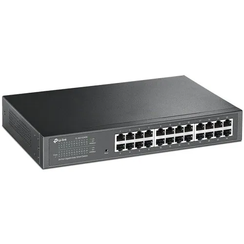 TP-Link TL-SG1024DE 24-Port Gigabit Easy Smart Switch With 24 10/100/1000 Mbps Rj45 Ports
