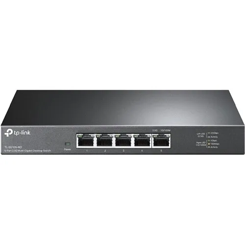 TP-Link TL-SG105-M2 5-Port 2.5G Desktop Switch, Black