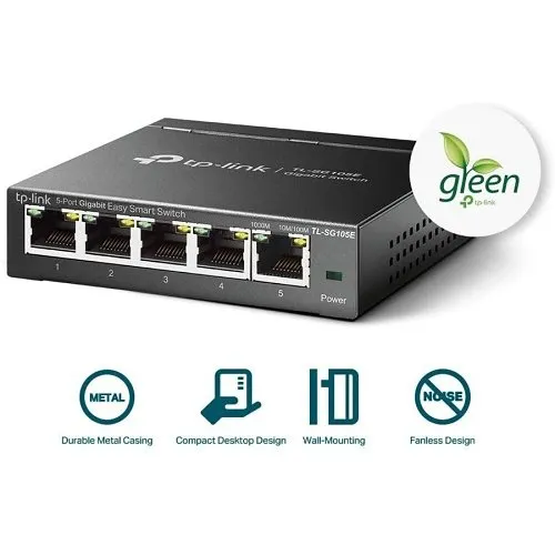 TP-Link TL-SG105E 5-Port Gigabit Easy Smart Switch