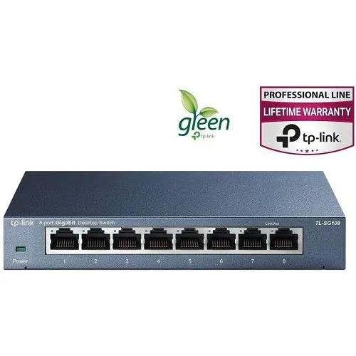 TP-Link TL-SG108 8-Port 10/100/1000Mbps Desktop Switch