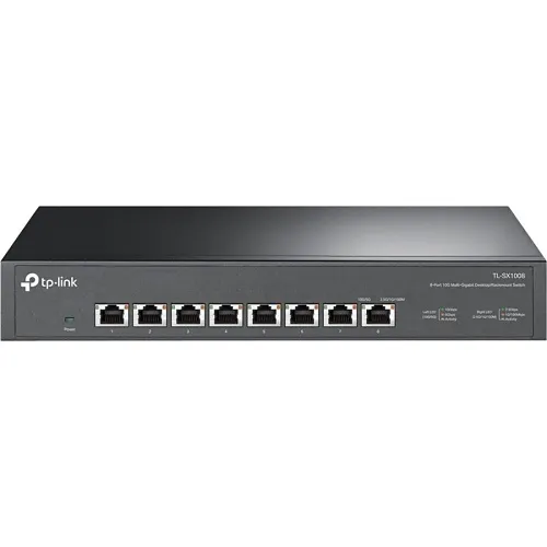 TP-Link TL-SX1008 8-Port 10G Desktop Rackmount Switch, Black