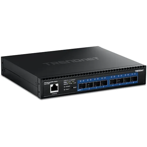 TRENDnet TL2-F7080 8-Port 10G Layer 2, Managed SFP