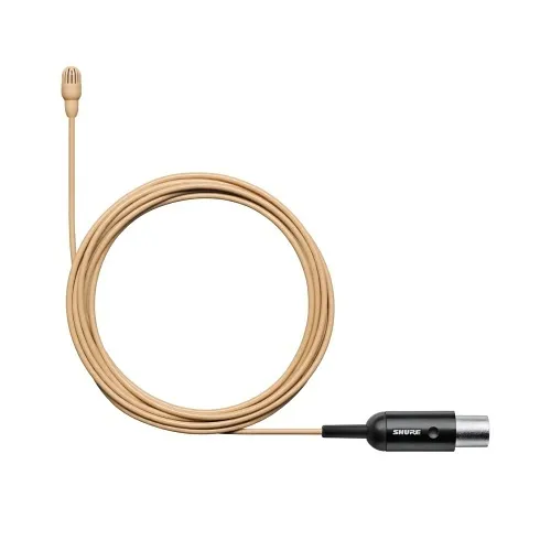 Shure TL47B/O-MTQG-A Omni Lavalier Low Sensitivity Microphone, Black