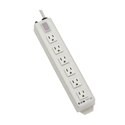 Eaton Tripp Lite TLM615NC Power Strip with Metal Housing, 15' (4.57m) Cord, NEMA 5-15R Outlets