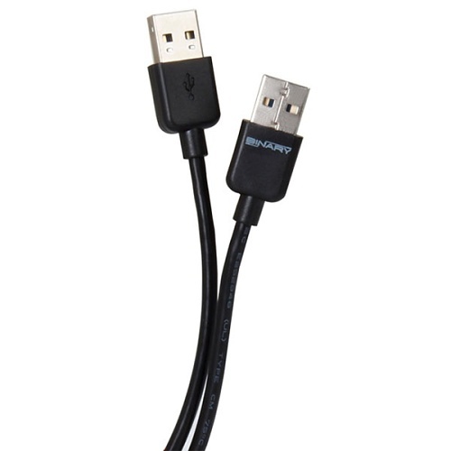 Binary B-USB2-AA-2M USB 2.0 Reversible A (Male) to A (Male) Cable, 2m (6.56')