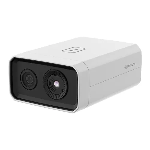 Hanwha TNM-C3620TDR Wisenet T Series Bi-Spectrum AI Radiometric Camera QVGA Thermal / 2MP Visible, 4mm Lens, WDR 150 dB