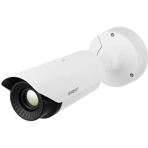 Hanwha TNO-3050T Series QVGA Thermal Bullet IP Camera, 35mm Fixed Lens, White