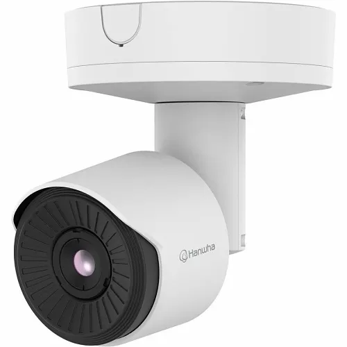 Hanwha TNO-C3012TRA T Series QVGA Radiometric AI Thermal Camera, 4.4mm Fixed Lens, IP66, IK10, White
