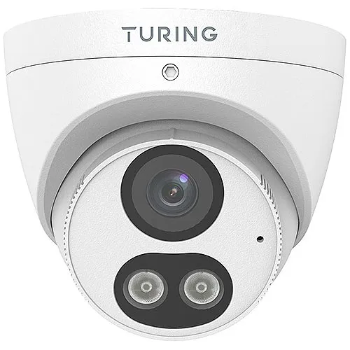 Turing Video TP-MED8M28C SMART 8MP VibrantView Full Color Turret IP Camera, 2.8mm Fixed Lens, White