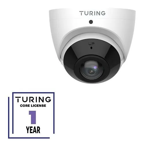 Turing Video TP-MEP8M16-1Y 8MP Single-Sensor Turret IP Camera, Full 180-Degree Field of View
