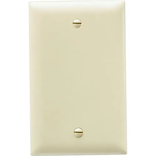 Pass & Seymour TP13I Trademaster 1-Gang Blank Wall Plate, White