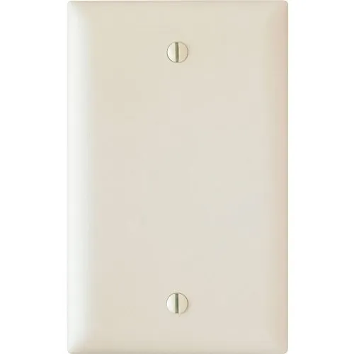 Pass & Seymour TP13LA Trademaster 1-Gang Blank Wall Plate, Light Almond