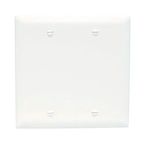 Pass & Seymour TP23 2-Gang Blank Wall Plate, Brown