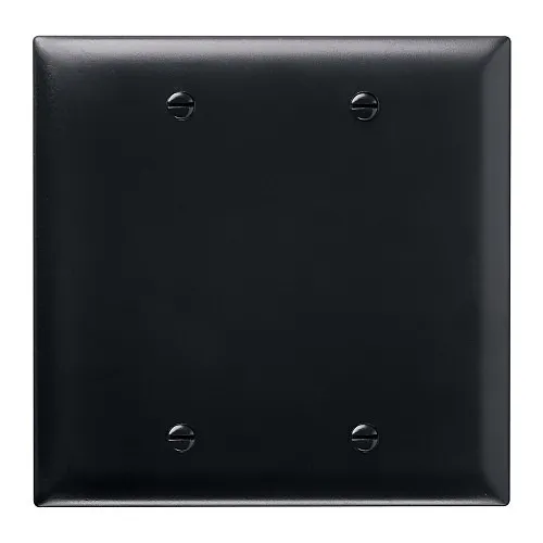 Pass & Seymour TP23BK Electrical Back Box, Plt 2G Blank Box Mount, Black