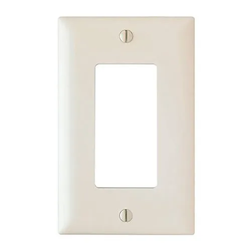 Pass & Seymour TP26LA Trademaster Thermoplastic 1-Gang Decorator Wall Plate, Almond (M20)