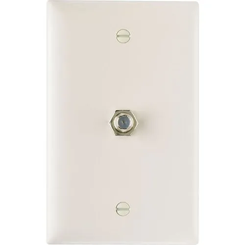 On-Q TPCATVLA 1 GHz Coupler Wallplate, Light Almond