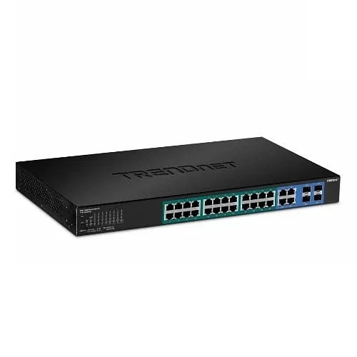 TRENDnet TPE-2840WS 28-Port Gigabit Web Smart PoE+ Switch, 56Gbps