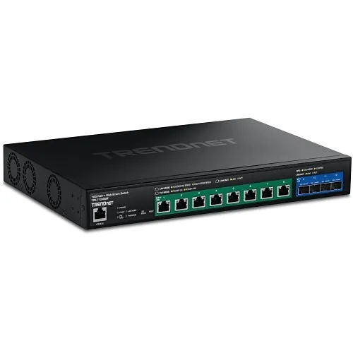 TRENDnet TPE-7124SBF 12-Port 10G PoE++ Web Smart Switch