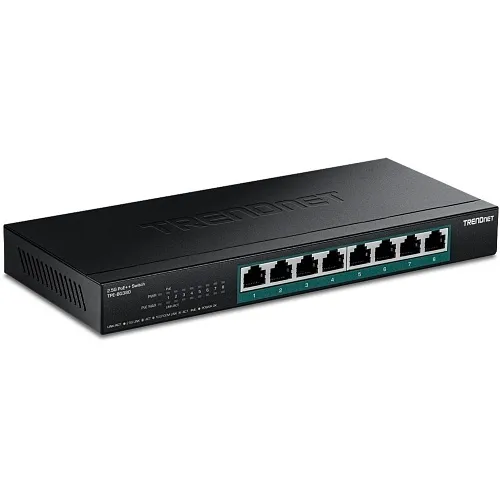 TRENDnet TPE-BG380 8-Port 2.5G PoE++ Switch, Wall Mount, Fanless