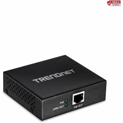 TRENDnet TPE-E100 Gigabit PoE+ Repeater, Extends 656' (Up to 200 m)