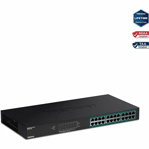 TRENDnet TPE-TG240g 24-Port Gigabit PoE+ Switch, 48 Gbps, 370W PoE