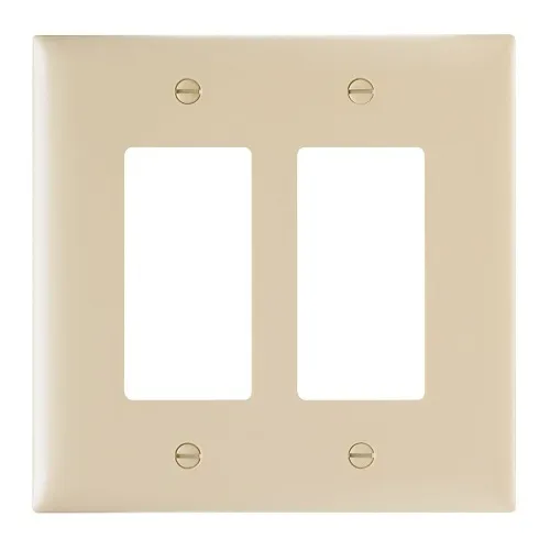 Pass & Seymour TPJ262 Pass and Seymour Trademaster Jumbo 2-Gang Decorator Wall Plate, Brown (M20)