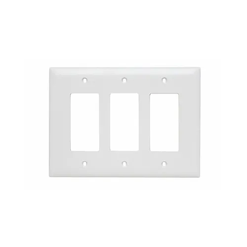 Pass & Seymour TPJ263W Decorator Openings, 3-Gang, White