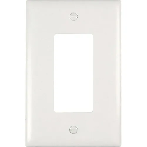 Pass & Seymour TPJ26W Trademaster Jumbo 1-Gang Decorator Wall Plate, White