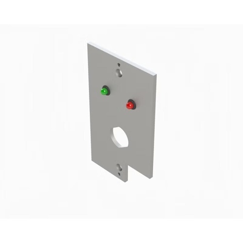 Alarm Controls WP-6 Weather Resistant Cover with Red and Green LEDs, Double "D" Hole for Medeco Lock Hole, Metal Cover