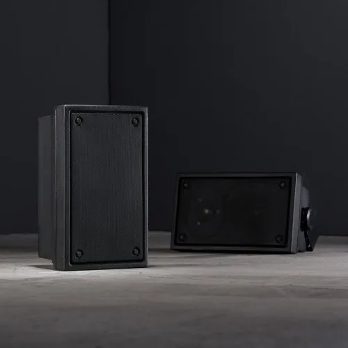 Leon TR50-MT-70V-BLK Terra Outdoor Speaker with 5.25" Cast Frame Woofer, 1.1" Inverted Titanium Dome Fluid-Cooled Tweeter, 70V, Black