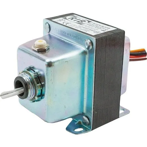 Functional Devices TR50VA008 Transformer, 50VA, 480/277/240/208 to 120VAC, Circuit Breaker, Foot and Dual Threaded Hub Mount