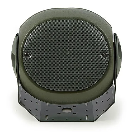 Leon TR60-70V-GRN Terra Outdoor Speaker with 6.5" ACAD Cast Frame Woofer, Co-Axially Mounted Titanium .75" Dome Tweeter, 70V, Pair, Green