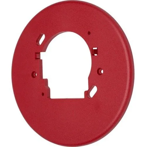 System Sensor TRC-2 L-Series Ceiling Mount Trim Ring that Provides Additional Space in Back Box, 5-Pack, Red