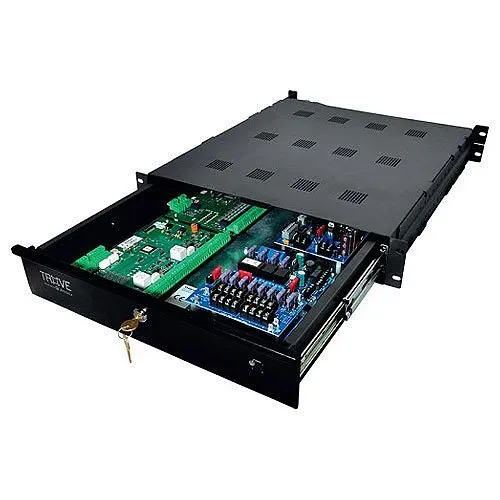 Altronix TROVE1HW1R Honeywell Access and Power Integration Rack Mount Enclosure with Backplane, Trove1 Rack Series