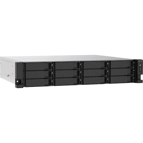 QNAP TS-1273AU-RP-8G-US Rackmount, AMD Ryzen V1000 Series V1500B Quad-Core Processor, 2.2 GHz, 8GB UDIMM DDR4, Redundant Power Supply