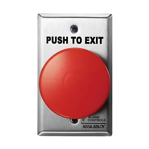 Alarm Controls TS-21RNOSCREE Mesh Request to Exit, 2.5', Red
