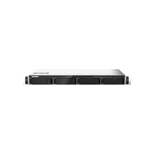 QNAP TS-435XEU-4G-US 4-Port Short Depth Rackmount NAS, 2.2 GHz Processor, 2.5GbE/10GbE Connectivity, 4GB DDR4, HDD Not Included