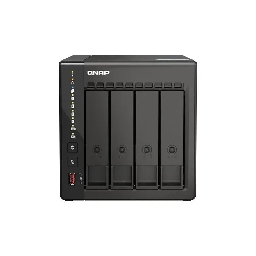 QNAP TS-453E-8G-US 4-Bay High-Performance Desktop NAS with Intel Celeron Quad-Core Processor, 8GB DDR4 RAM, Dual 2.5GbE