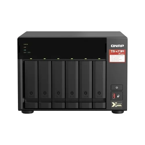 QNAP TS-673A-8G-US TS-x73A Series 6-Bay NAS, AMD Ryzen V1500B, 8GB DDR4, Dual 2.5GbE, PCIe Expansion
