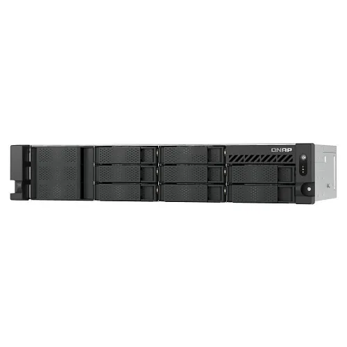 QNAP TS-855EU-RP-8G-US 2U Short-Depth Rackmount NAS, Intel Atom C5125 8-Core, 8GB DDR4, 8-Bay, Redundant PSU
