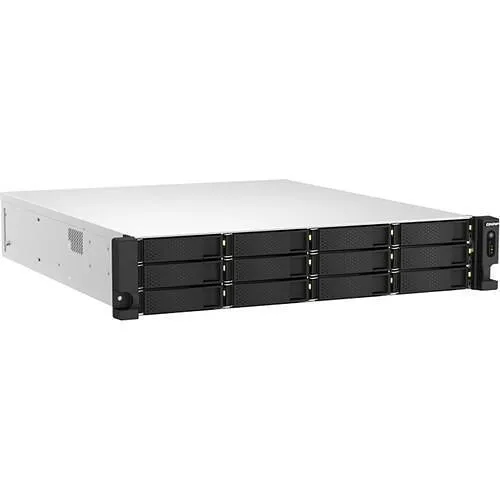 QNAP TS-H1887XU-RP-E2334-16G-US 18-Bay 2U Rackmount Network Attached Storage, Intel Xeon E-2334, Black