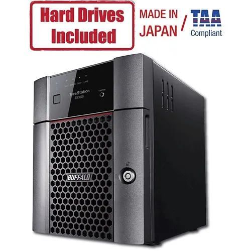 Buffalo TS3420DN TeraStation 3420 Network Attached Storage, 4-Bay, 2x2TB, Desktop
