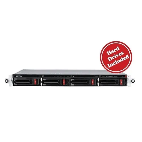 Buffalo TS3430RN TeraStation 3030 Series Network Storage Solution, 1U Rackmount, 4 Total Bay/2 Open, 16TB HDD