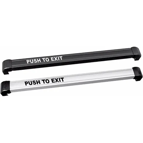 Securitron TSB-BK-42 Touch Sense Bar, 12/24 VDC, 42" Length, Anodized Black, with 22 AWG Cable and Armored Door Cord