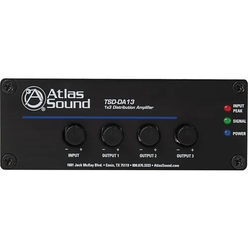 AtlasIED TSD-DA13 1x3 Distribution Amplifier